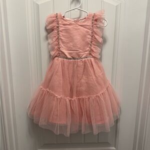 Harlow & Rose Pink Ruffled Tulle Dress for Toodler Girl
